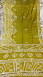 Handloom Pesta Print Katan Silk Saree