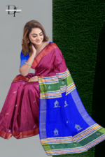 Handloom Magenta x Mulberry Kalakshetra Katan Silk Saree