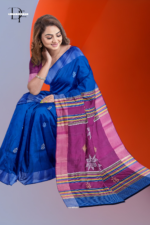 Handloom Mulberry x Magenta Kalakshetra Katan Silk Saree